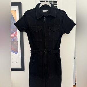 Good American Fit For Success Jumper in black denim size 2